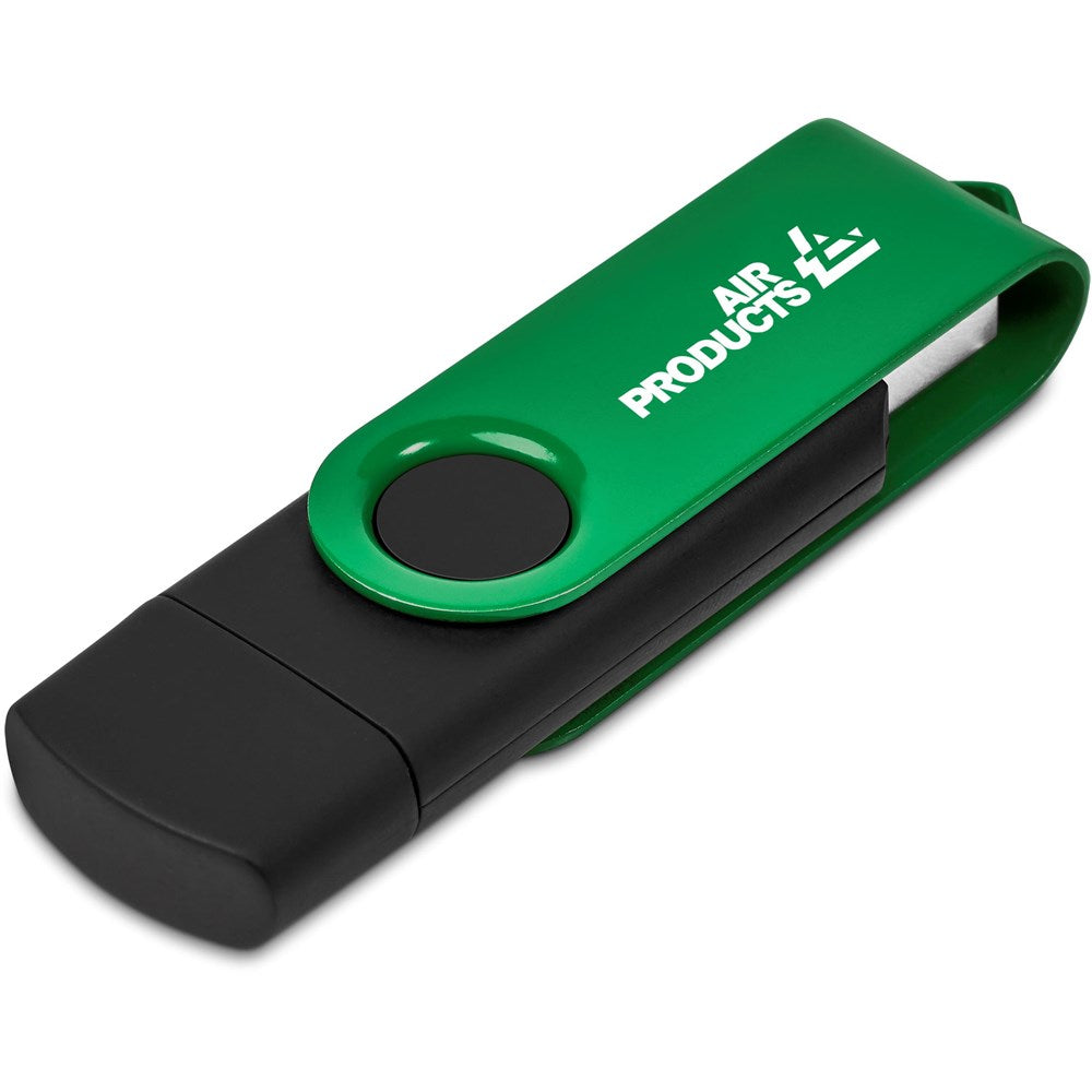 Shuffle Gyro Black Flash Drive – 8GB