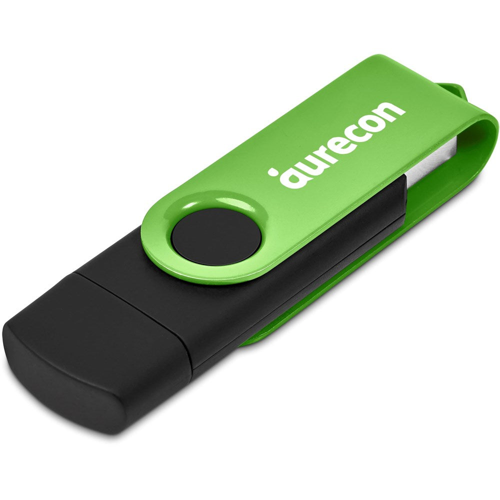 Shuffle Gyro Black Flash Drive – 8GB