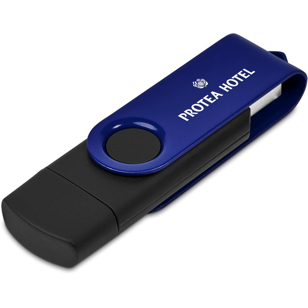 Shuffle Gyro Black Flash Drive – 8GB