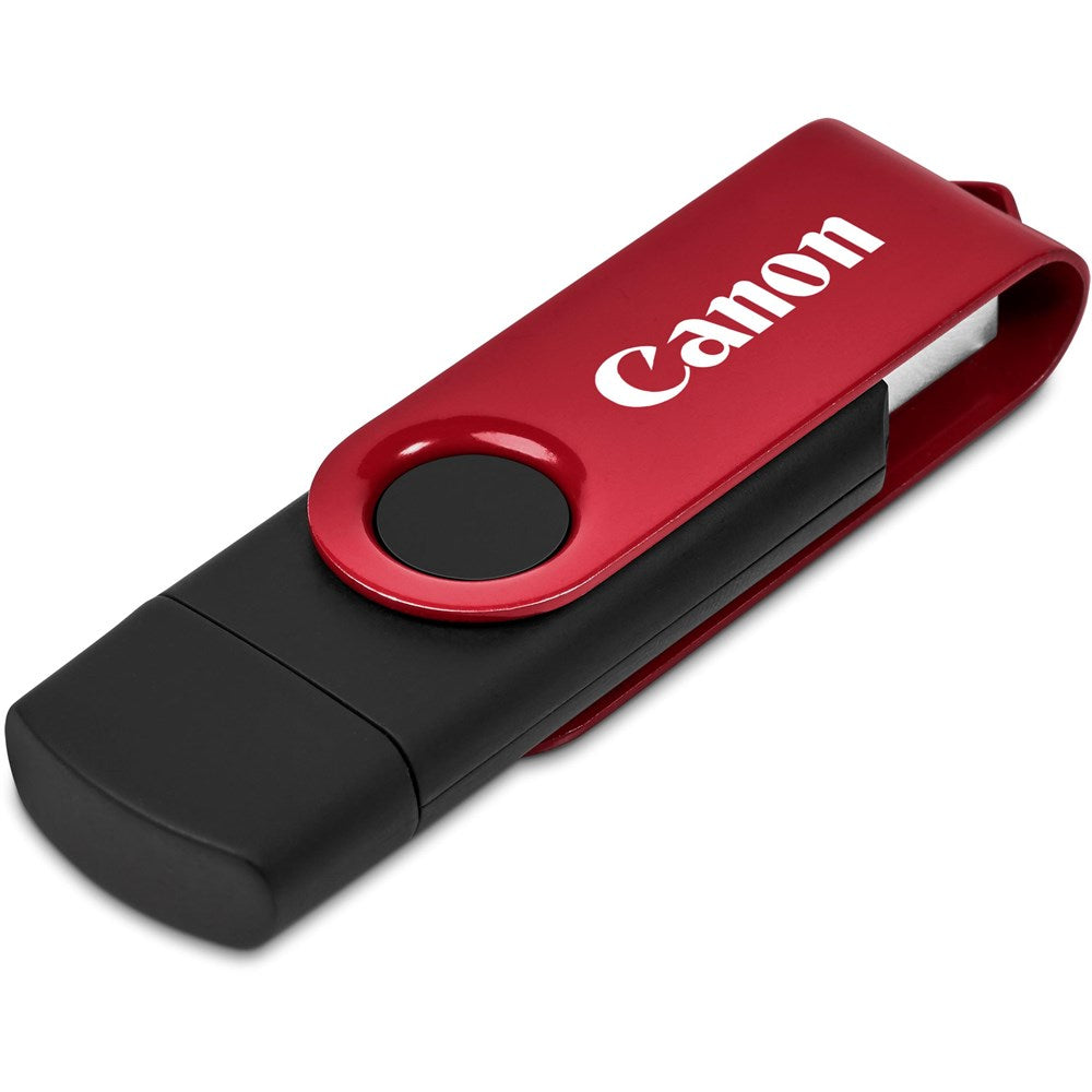 Shuffle Gyro Black Flash Drive – 8GB