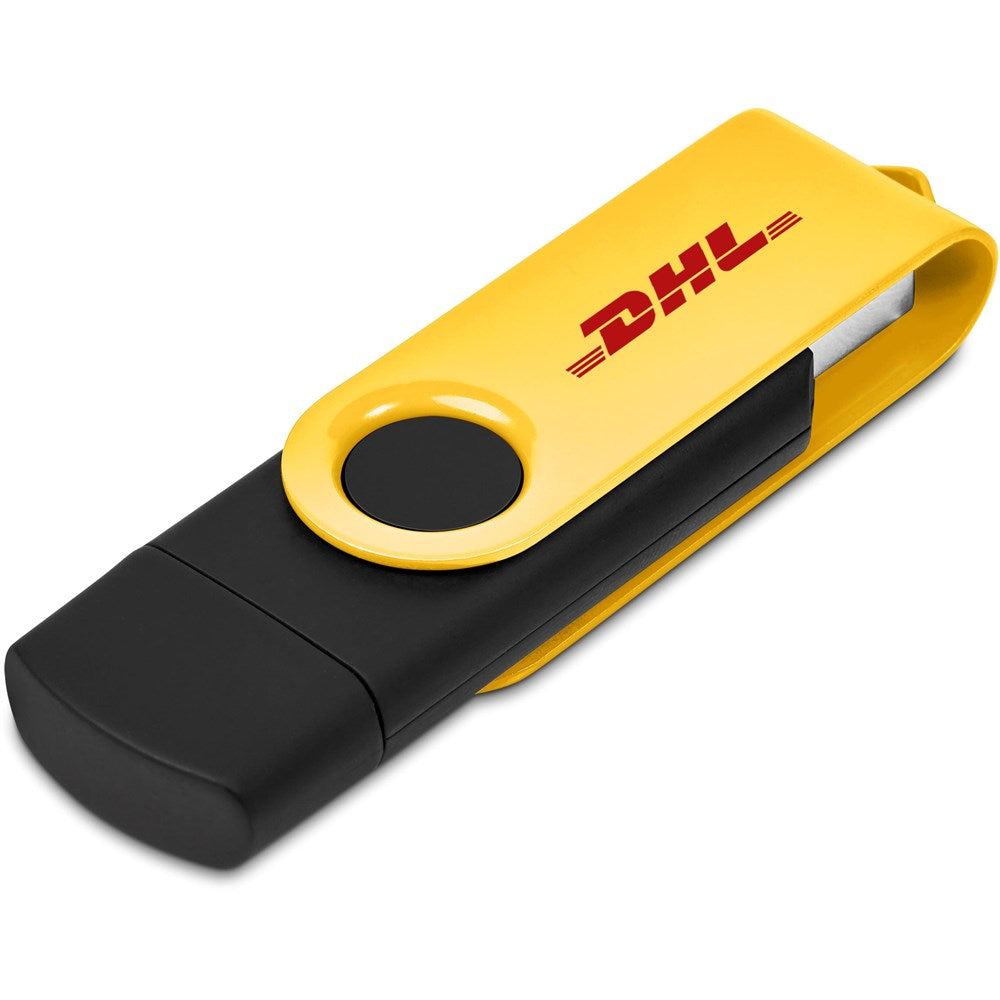 Shuffle Gyro Black Flash Drive – 8GB